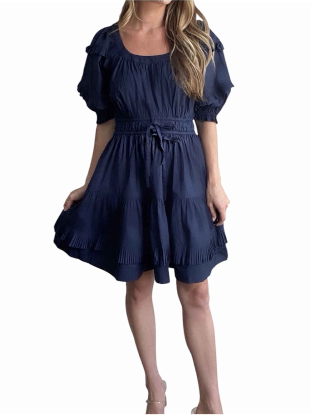 Anna Cate Collection Women's Aurora Dress in Navy Size M Medium